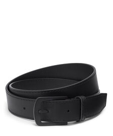 Belts Cintur&oacute;n de piel con hebilla rectangular redondeada, 35mm