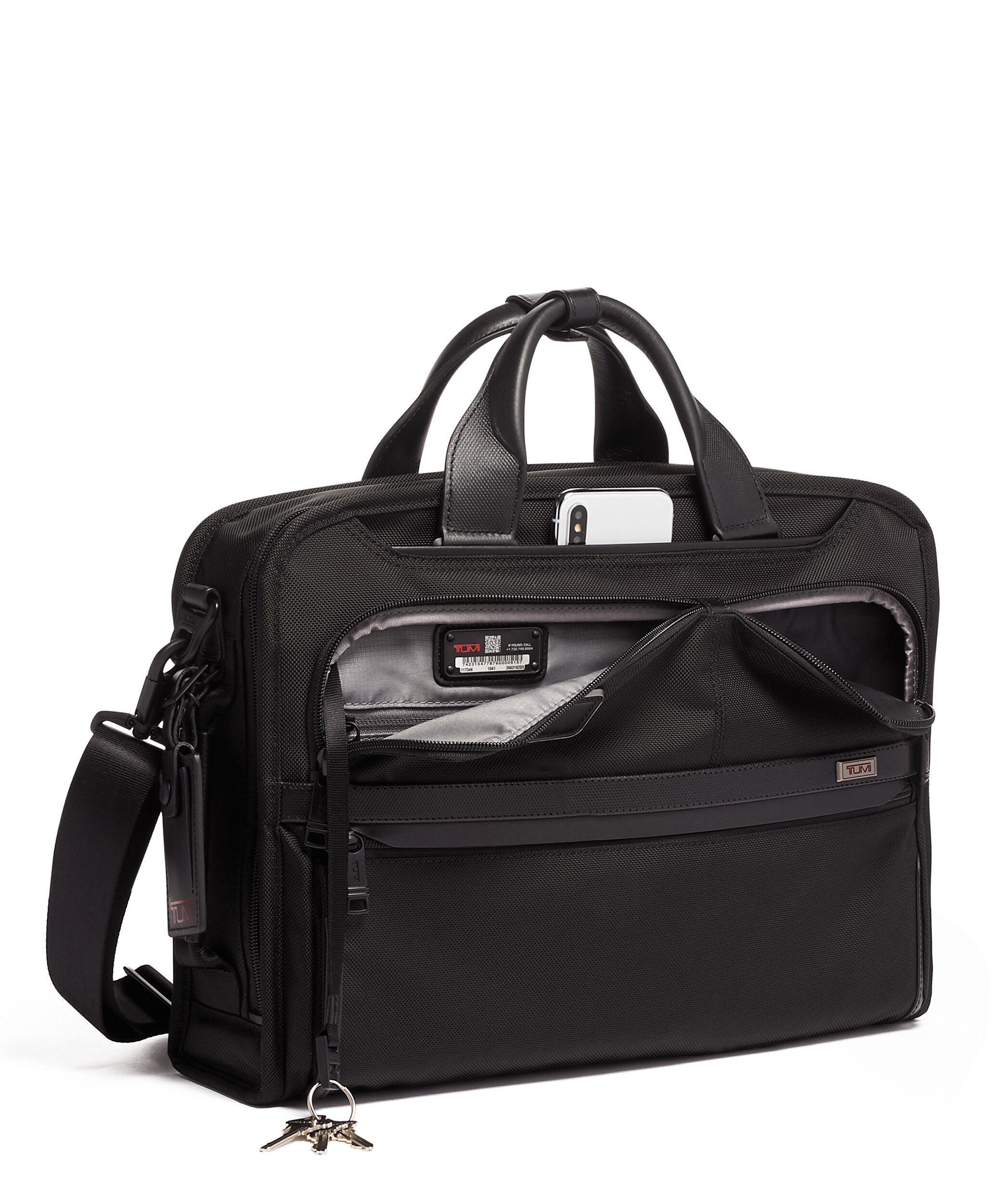 Alpha 3 Slim Three Way Briefcase Black | TUMI Spain