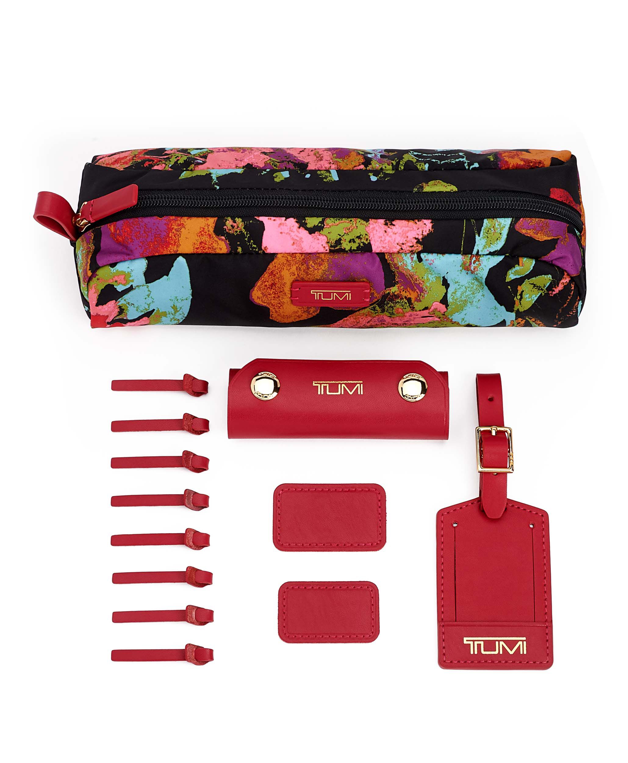 tumi floral luggage