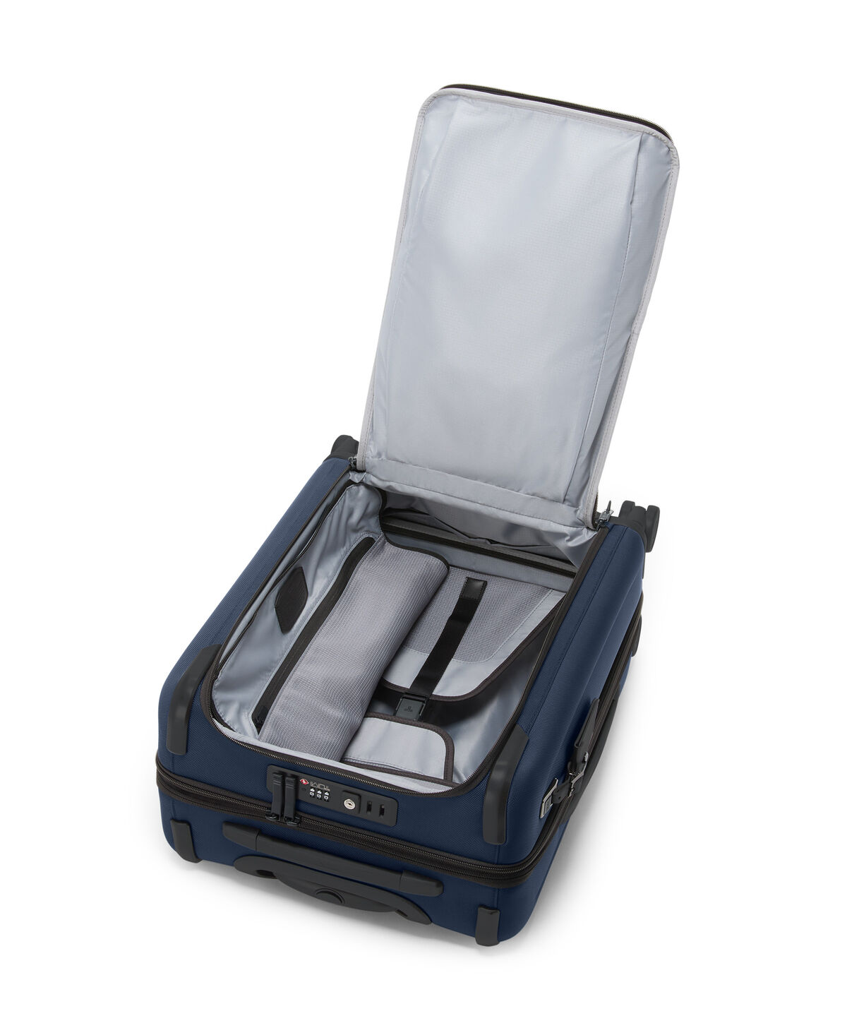 Alpha Maleta de cabina expandible grande con acceso doble