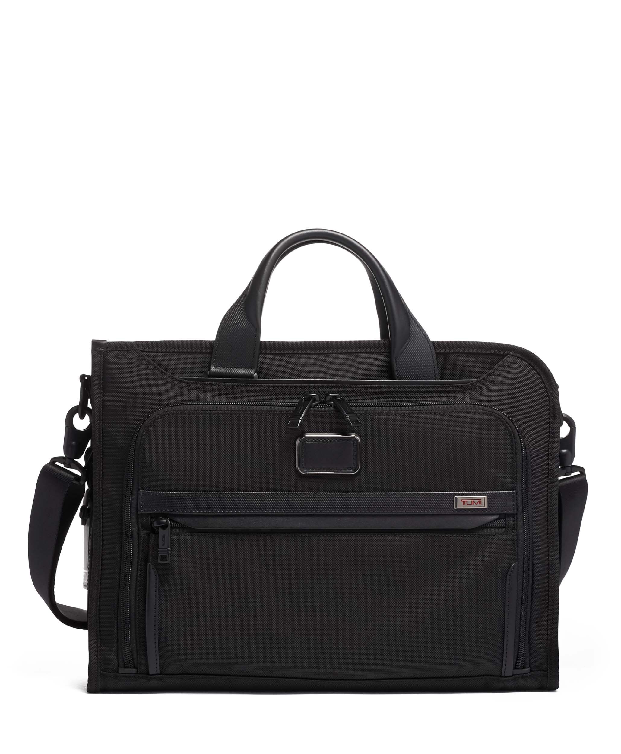 Tumi Alpha 3 Slim Deluxe Portfolio Black