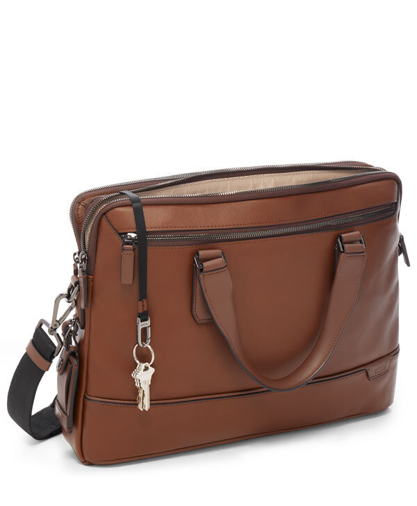 高品質 Harrison Sycamore Spain TUMI | Brown Brief Slim ビジネスバッグ