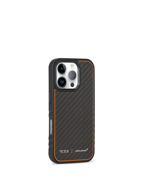 TUMI McLaren Funda MagSafe para iPhone 16 Pro de fibra de carbono