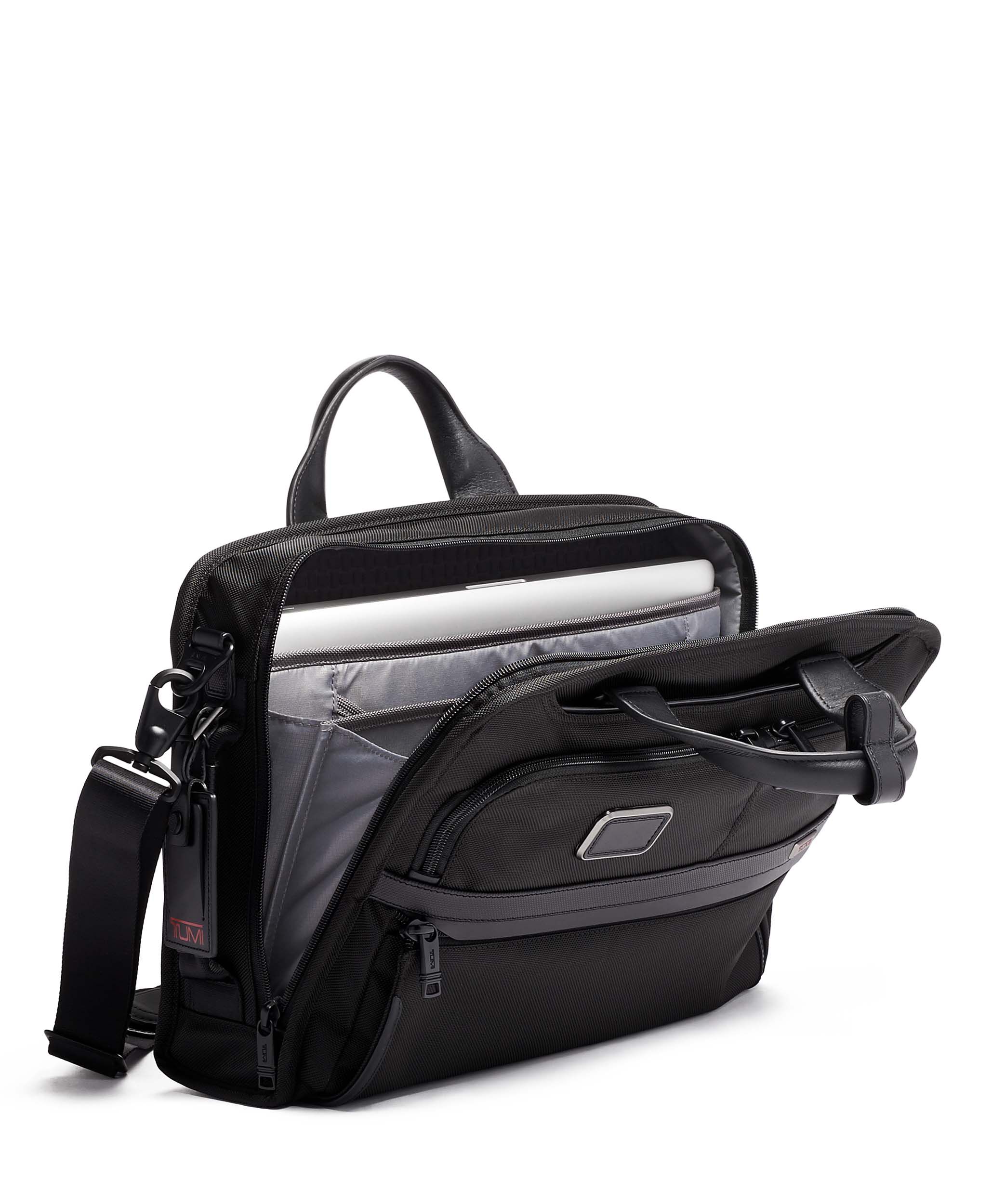 Alpha 3 Slim Three Way Briefcase Black | TUMI Spain