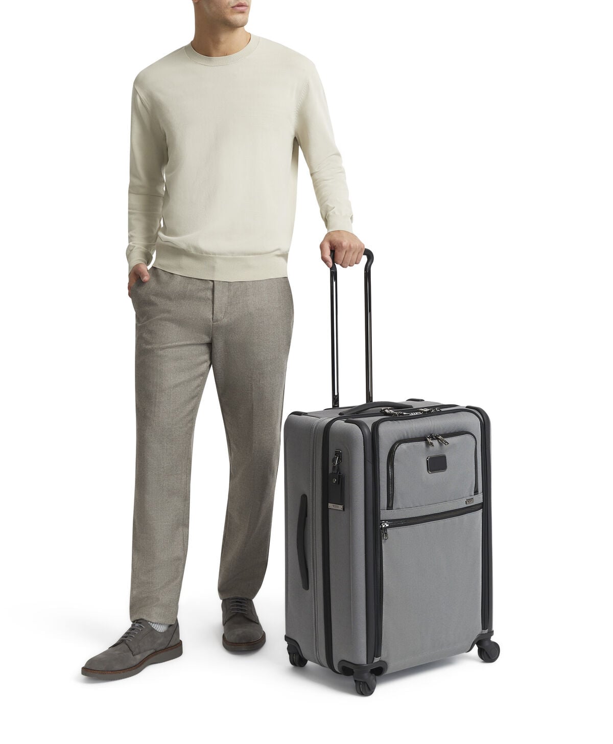 Alpha X Medium Front Pocket Expandable Checked