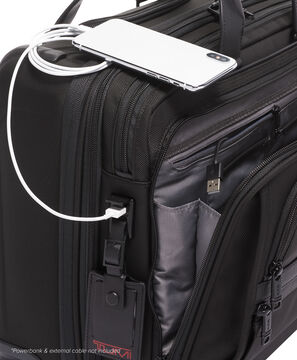 Alpha Deluxe Laptop Expandable Wheeled Brief