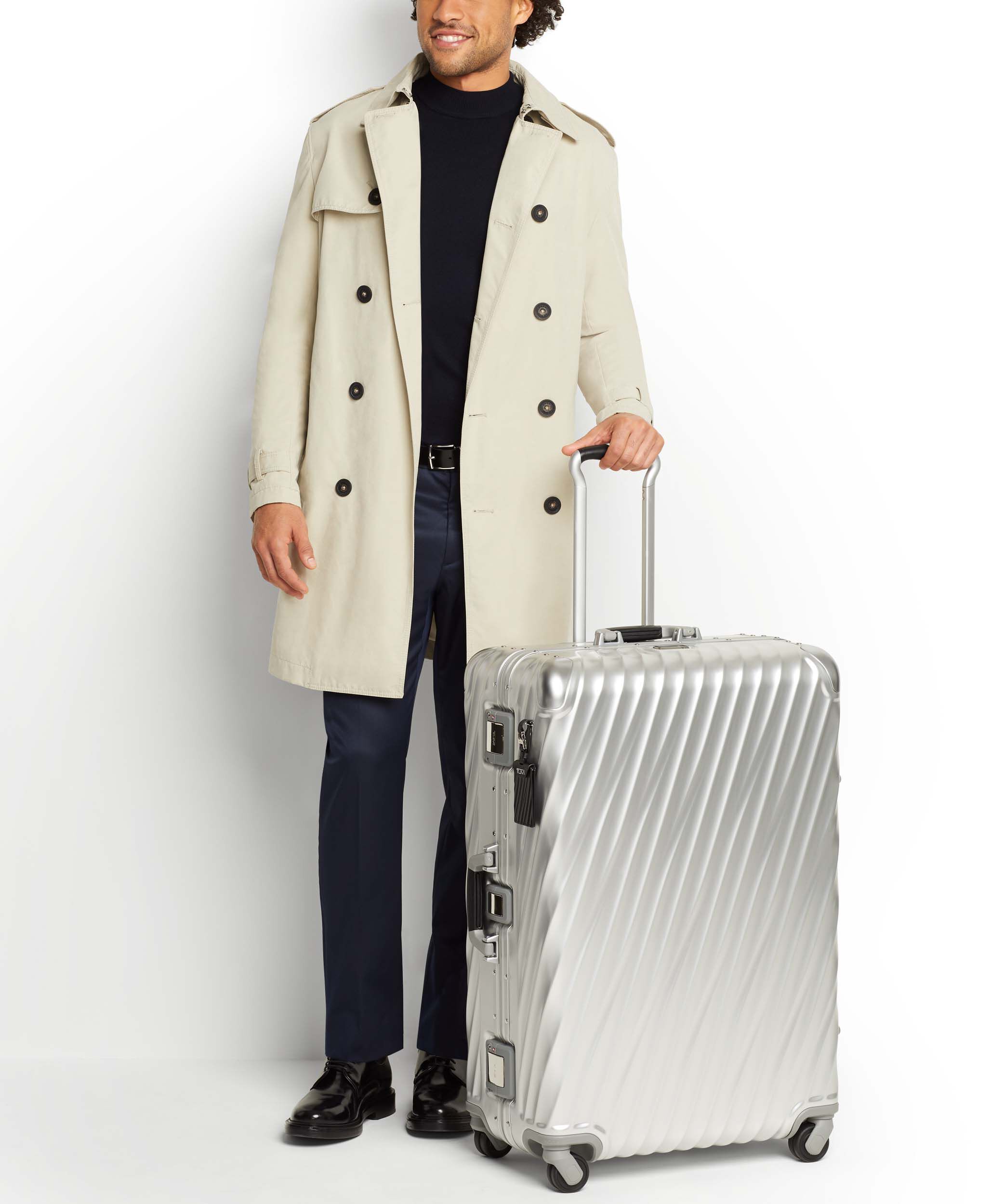 Tumi 19 degree aluminum worldwide trip packing case discount
