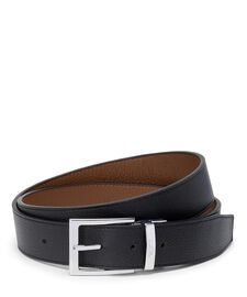 Belts Cintur&oacute;n de piel Saffiano reversible con hebilla rectangular, 35mm