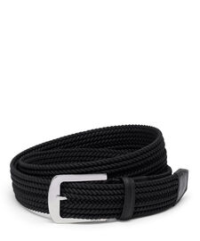Belts Cintur&oacute;n tejido con hebilla rectangular redondeada, 35mm