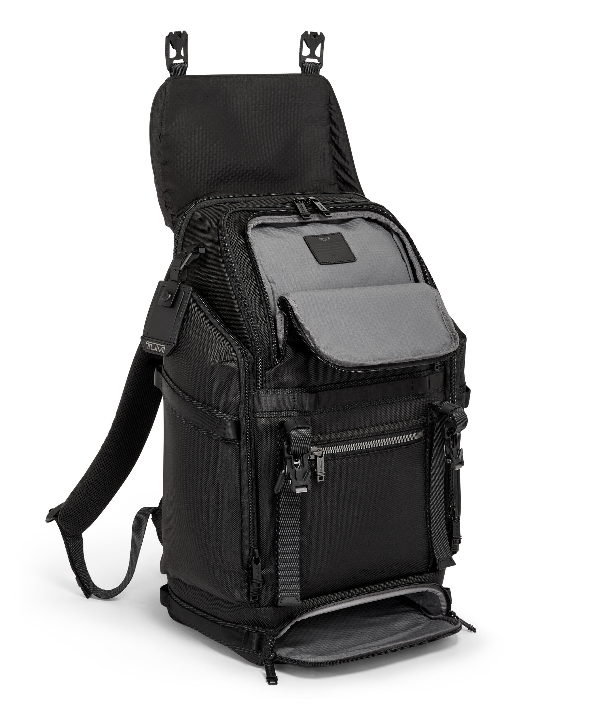 Alpha Bravo Expedition Flap Backpack Black | TUMI Spain
