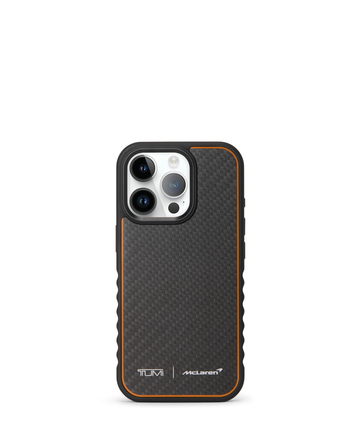 TUMI McLaren Funda MagSafe para iPhone 16 Pro de fibra de carbono