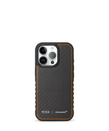 TUMI McLaren Funda MagSafe para iPhone 16 Pro de fibra de carbono