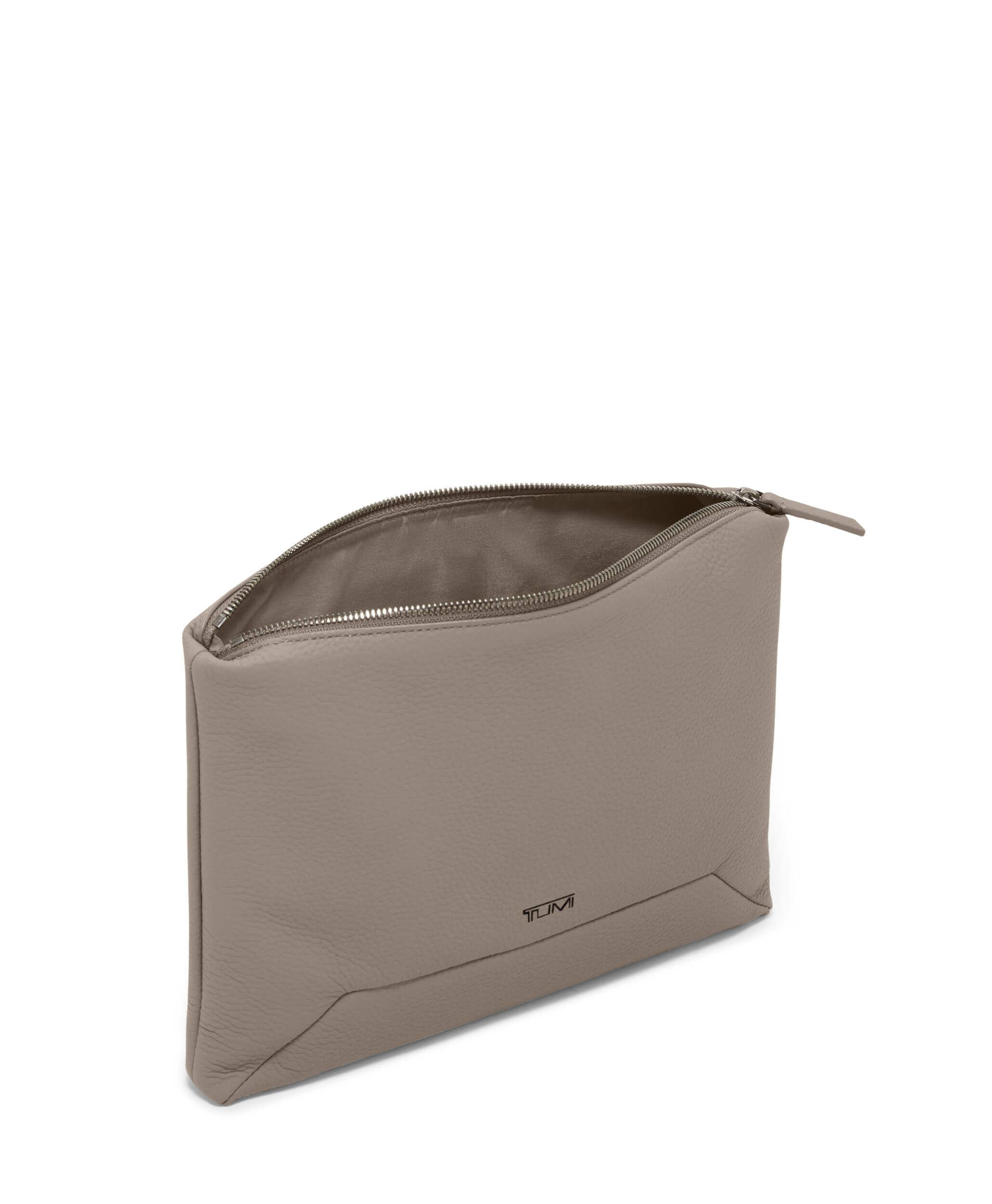 Tumi leather pouch top