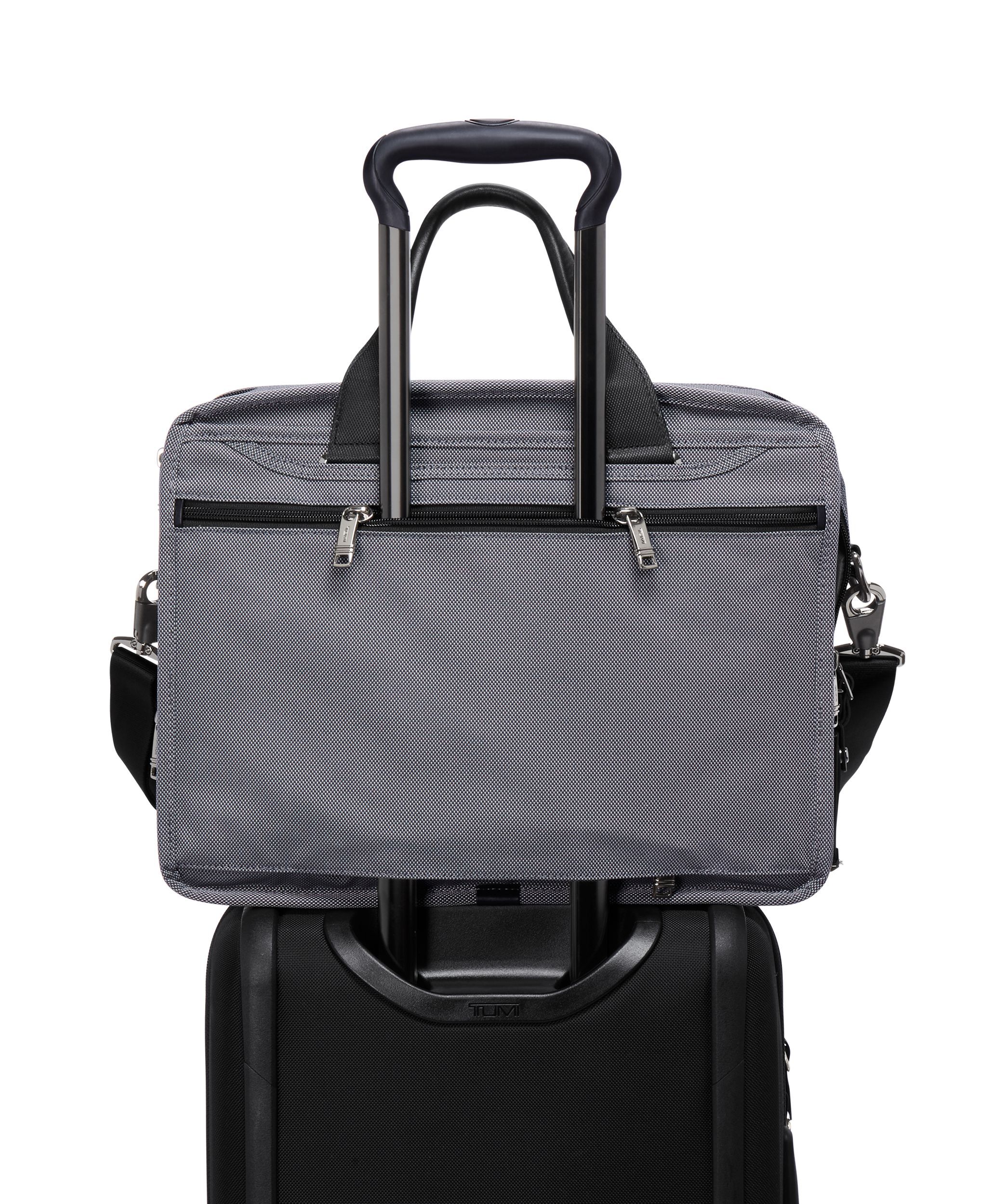 良品　TUMI グレー ビジネスバッグ トート【20262af】 TUMI（トゥミ） TUMI ALPHA ビジネスバッグ ブリーフケース コンパクト