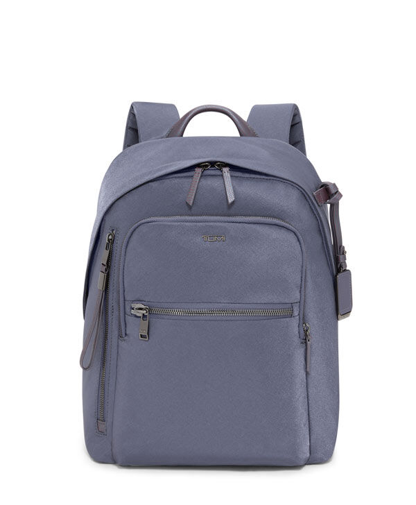 Tumi blue leather backpack on sale