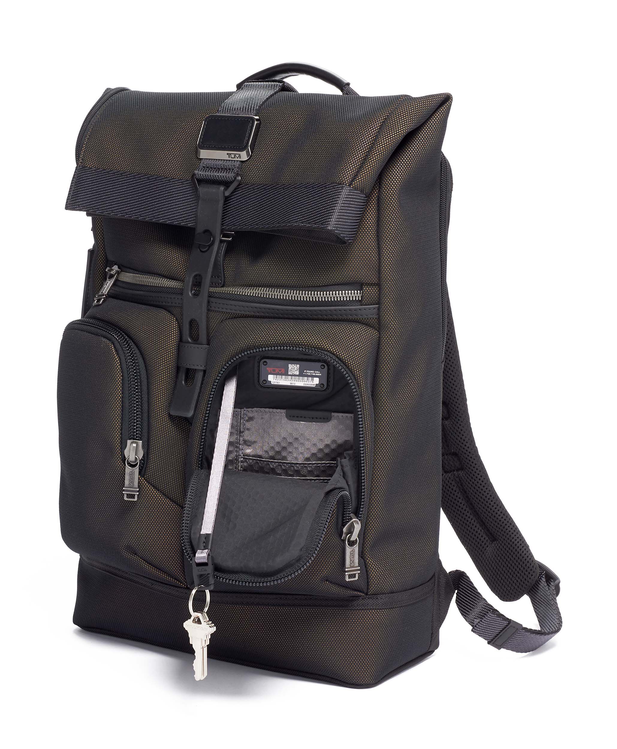 tumi alpha bravo reflective backpack