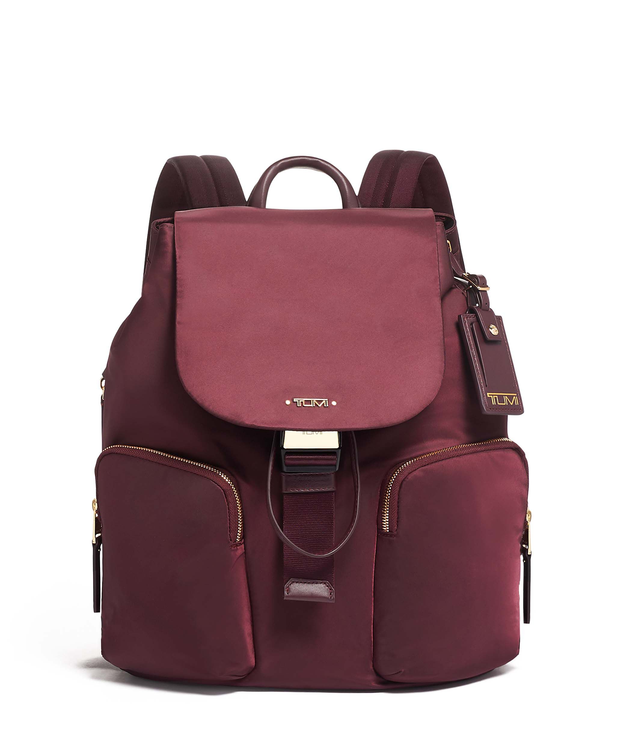tumi pink backpack