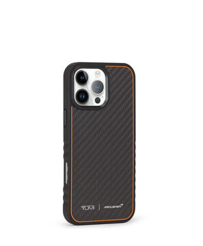 TUMI McLaren Funda MagSafe para iPhone 16 Pro Max de fibra de carbono