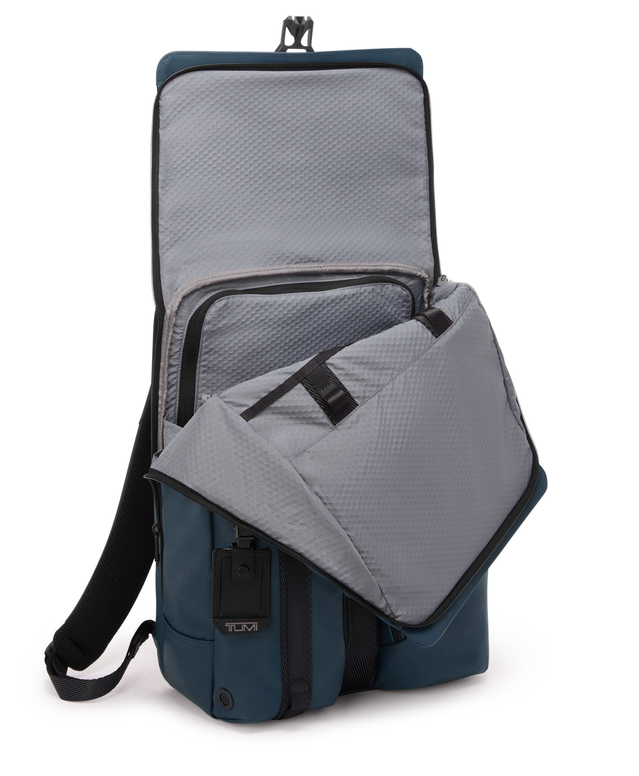 Alpha Bravo Surveillance Flap Backpack Blue | TUMI Spain