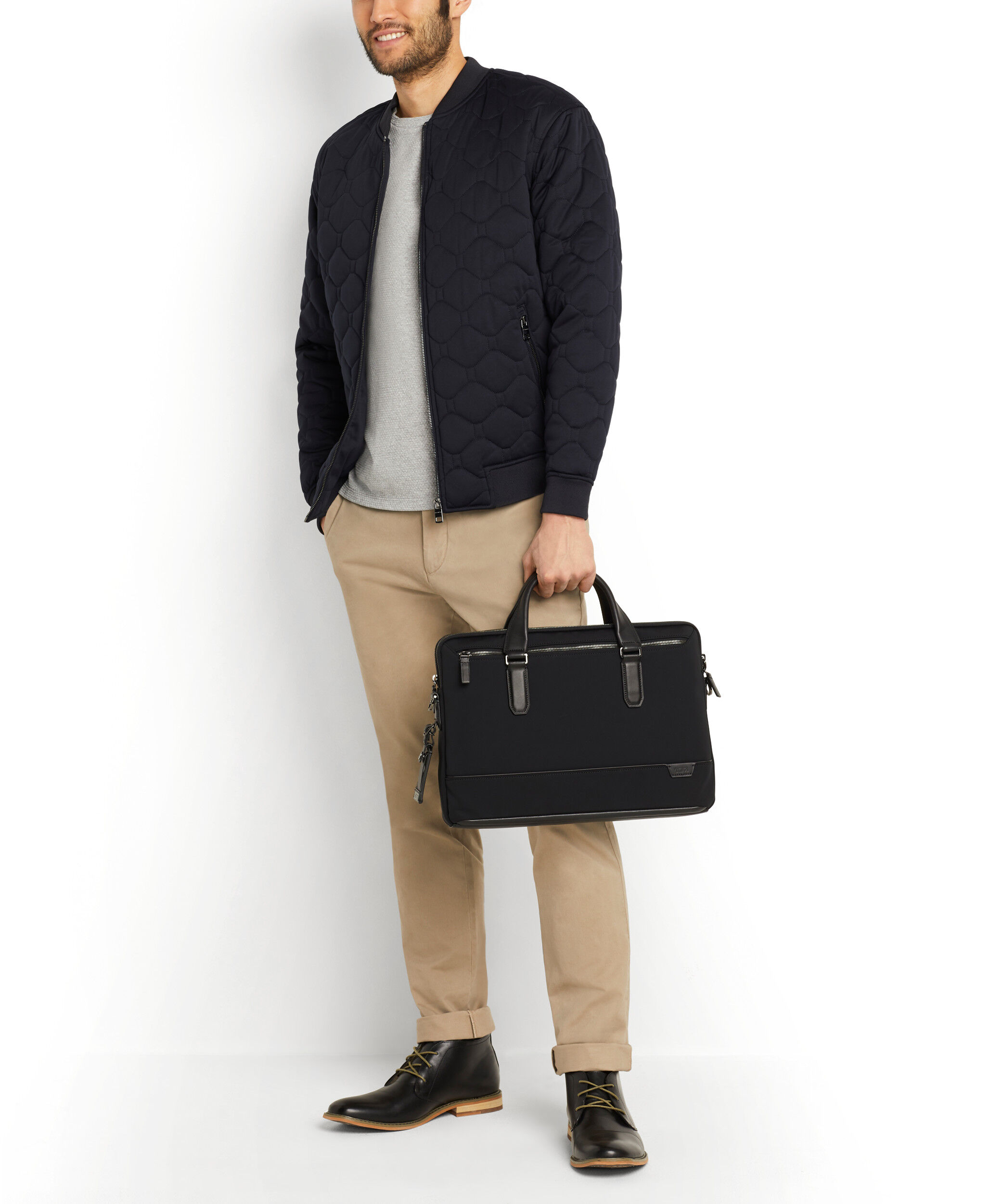 Harrison Sycamore Briefcase Black | TUMI Spain