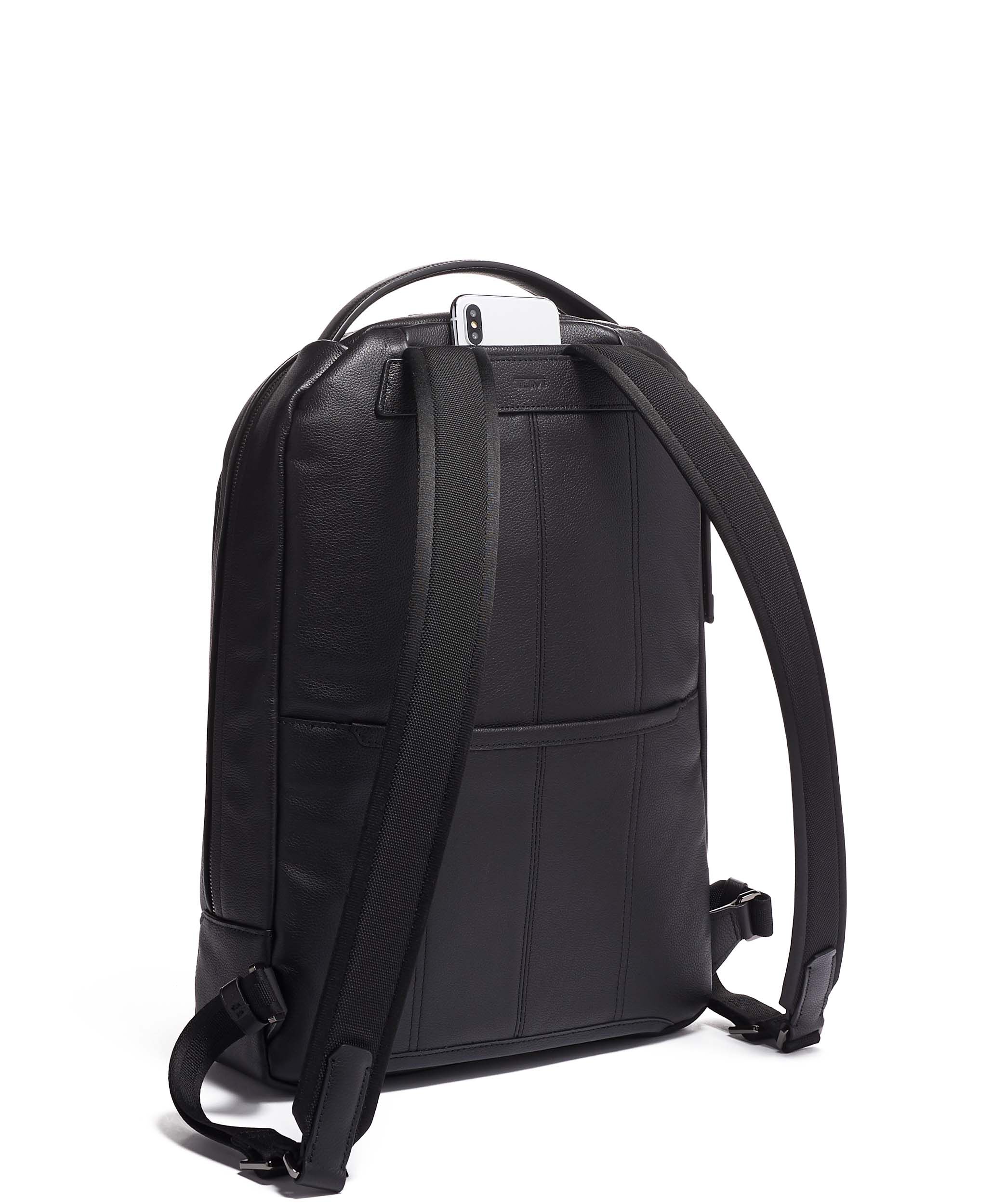 Tumi harrison leather backpack on sale