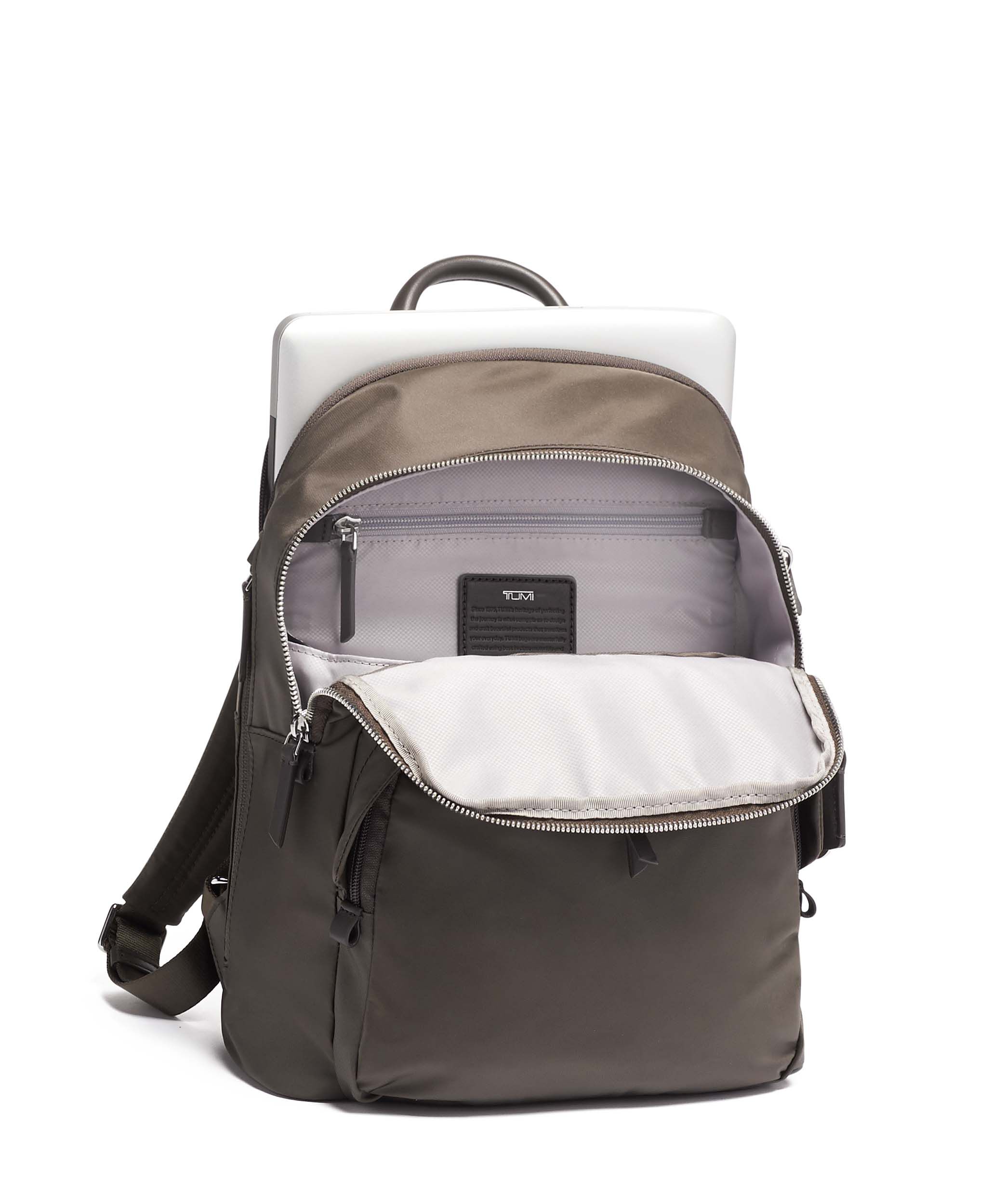 tumi dori leather backpack
