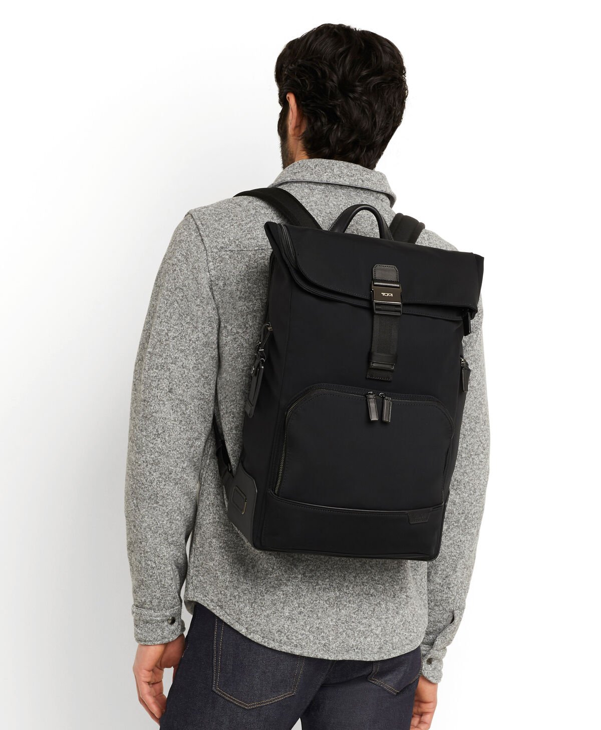 TUMI Harrison OSBORN ROLL TOP BACKPACK  Black TUMI Harrison OSBORN ROLL TOP BACKPACK  Black