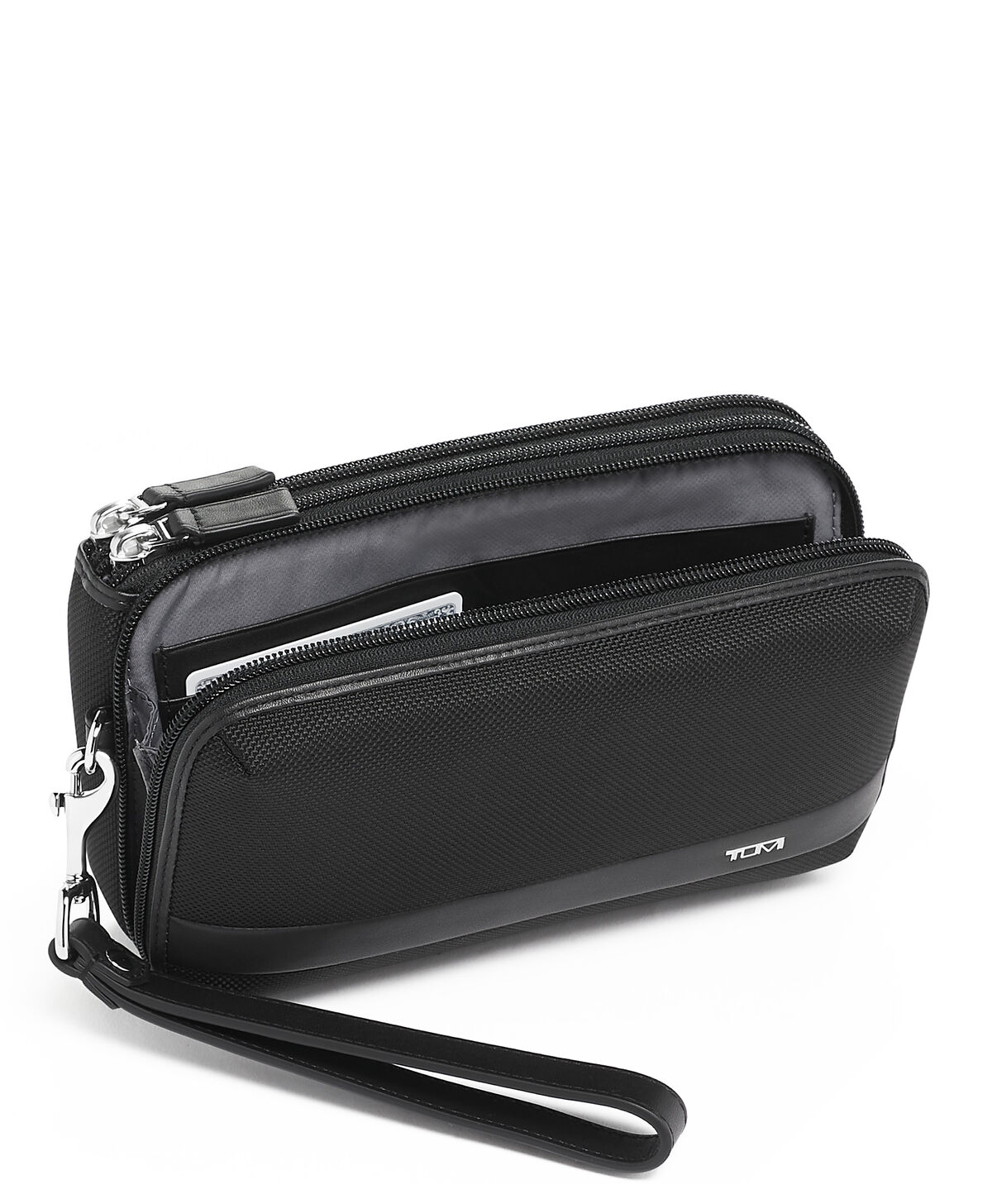 Alpha Cartera con triple cremallera